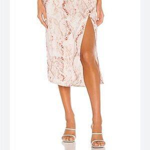 Cupcakes & Cashmere Snake Print Skirt